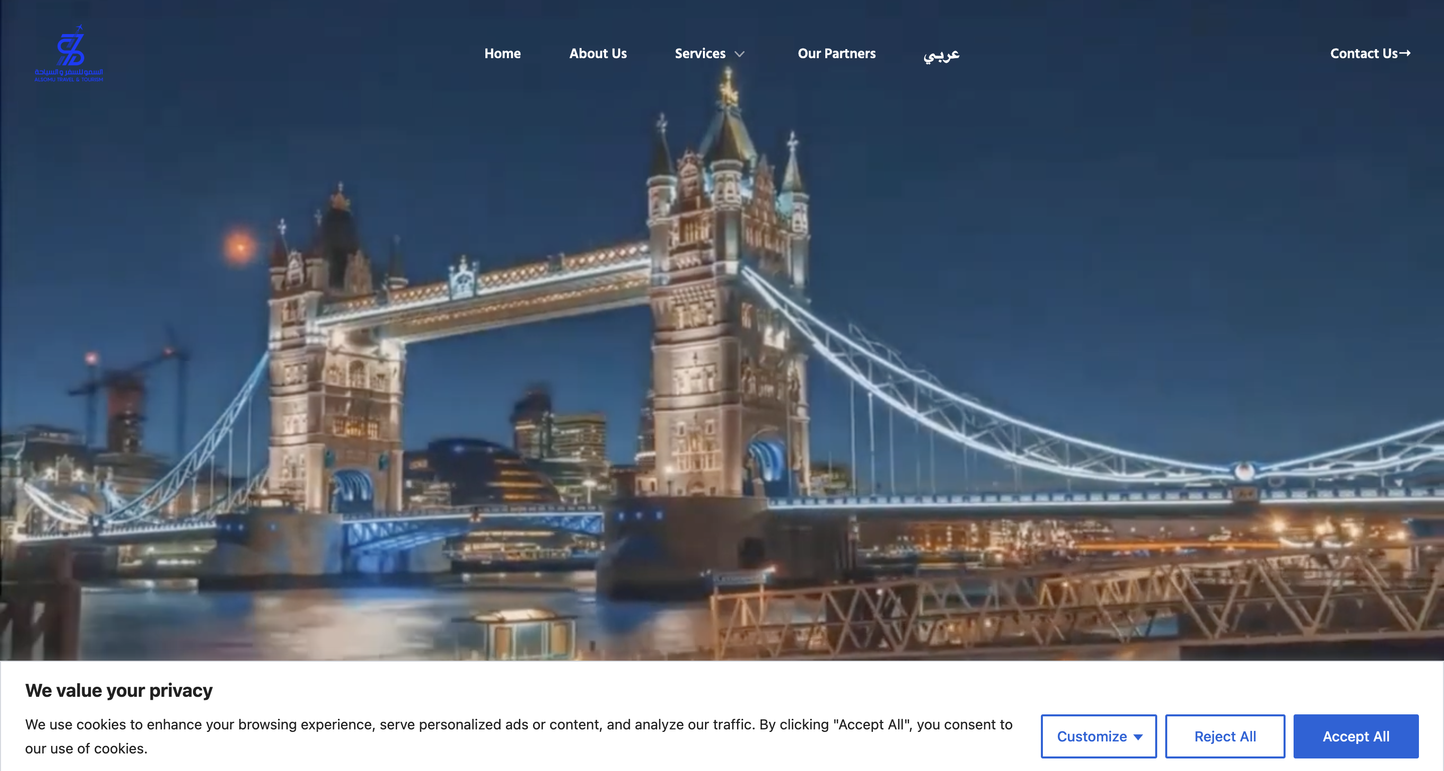 AL-SOMU Travel Agency project visual